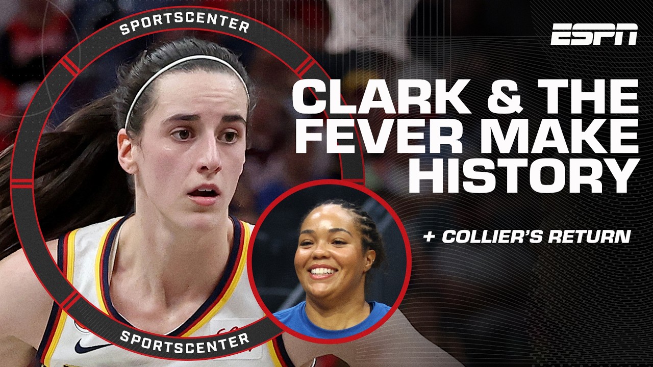 Caitlin Clark makes WNBA history 👀 + Napheesa Collier shines in her return 🤩 | SportsCenter
