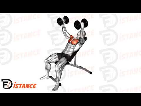 Écartés inclinés avec haltères - Exercice Écartés inclinés avec haltères en vidéo