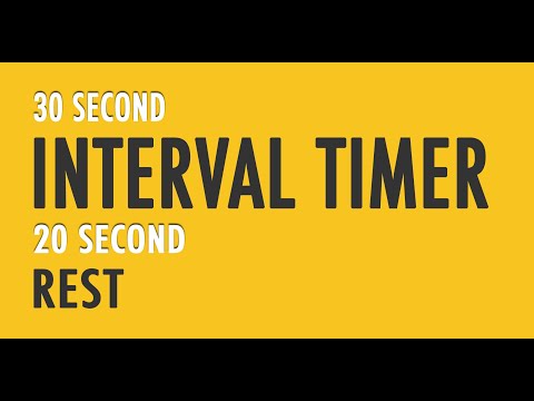 The Best 30 Second Interval Timer With 20 Second Rest