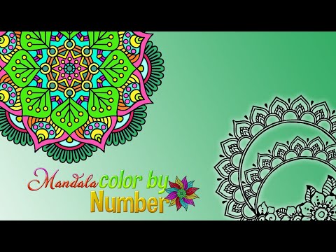 Mandala Color by Number Book video