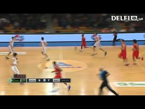 Vilmantas Dilys Coast to Coast Dunk against Antwerpen Giants | FIBA EuroChallenge
