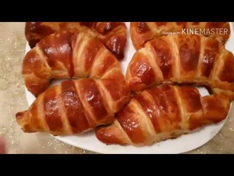 croissant au chocolat👍👌😋 100%كرواصون بالشكلاط رائعة ناجحة
