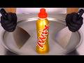 Oddly Satisfying Twix Drink Ice Cream Rolls Transformation ASMR
