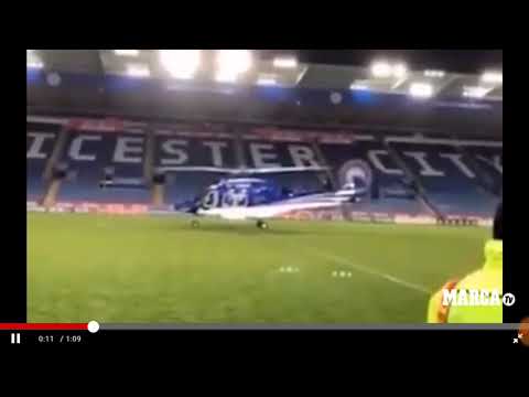 Ultimo!!!!!! Momento exacto donde cayo el helicóptero del presidente de LEICESTER