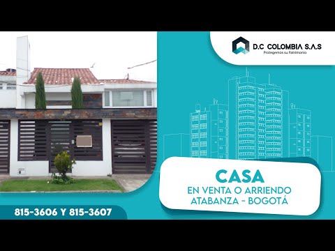 Casa de Dos Pisos en Venta en Suba Atabanza en Bogotá