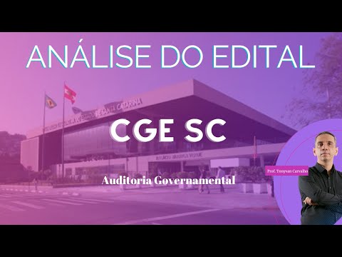Análise de edital e Lançamento de Curso de Auditoria Governamental para CGE SC