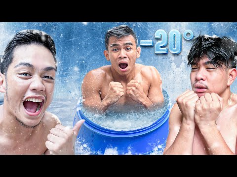 ICE BATH CHALLENGE sa BILLIONAIRE GANG!! *extreme*
