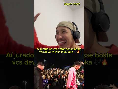 Lopes react - loka loka loka 😂🔥 #lopesreact #rimas #batalhadaaldeia #freestyle #batalhaderima #rap