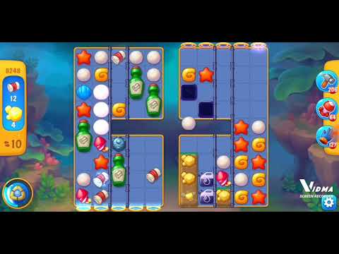 Fishdom. 8248 level no boosters and diamonds - 18 moves