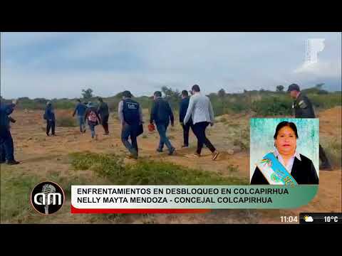 🔴 ENFRENT4M1ENT0S EN DESBLOQUEO EN COLCAPIRHUA Nelly Mayta Mendoza Concejal de Colcapirhua, cbba