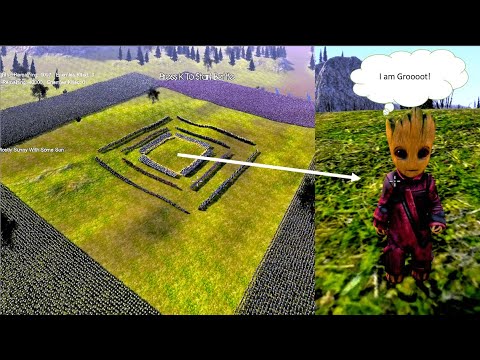 Heroes Alliance Saving Baby Groot from 30K Mutant Zombies Alliance Ultimate Epic Battle Simulator