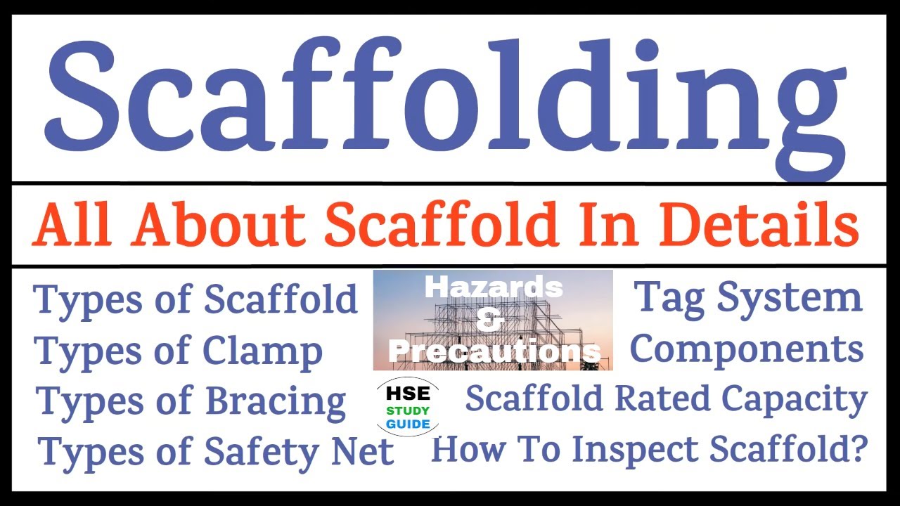 Scaffolding Safety || All About Scaffold In Details || Types of Scaffold/Clamp/Bracing/Safety Net