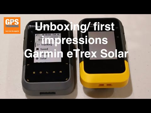 Unboxing and first review of the Garmin eTrex Solar