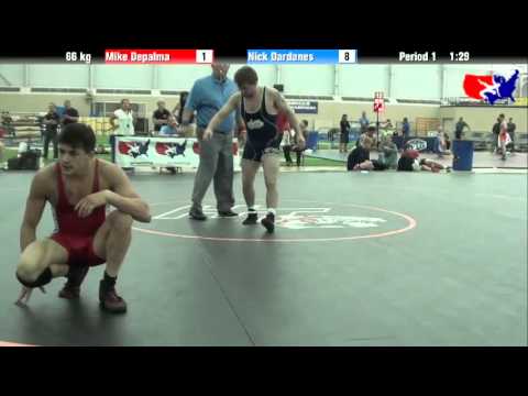 Mike Depalma vs. Nick Dardanes at 2013 ASICS University Nationals - FS