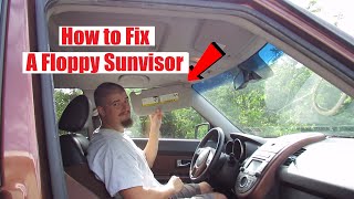 How to Fix Kia Soul Floppy Sun Visor