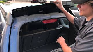 How to replace the rear hatch glass on an 03-08 Toyota Matrix / Pontiac Vibe