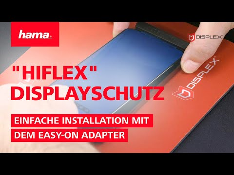 Hama Displayschutz "Hiflex" - Einfache Installation mit dem EASY-ON Adapter