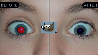 How to remove Red Eyes from Photos with Gimp