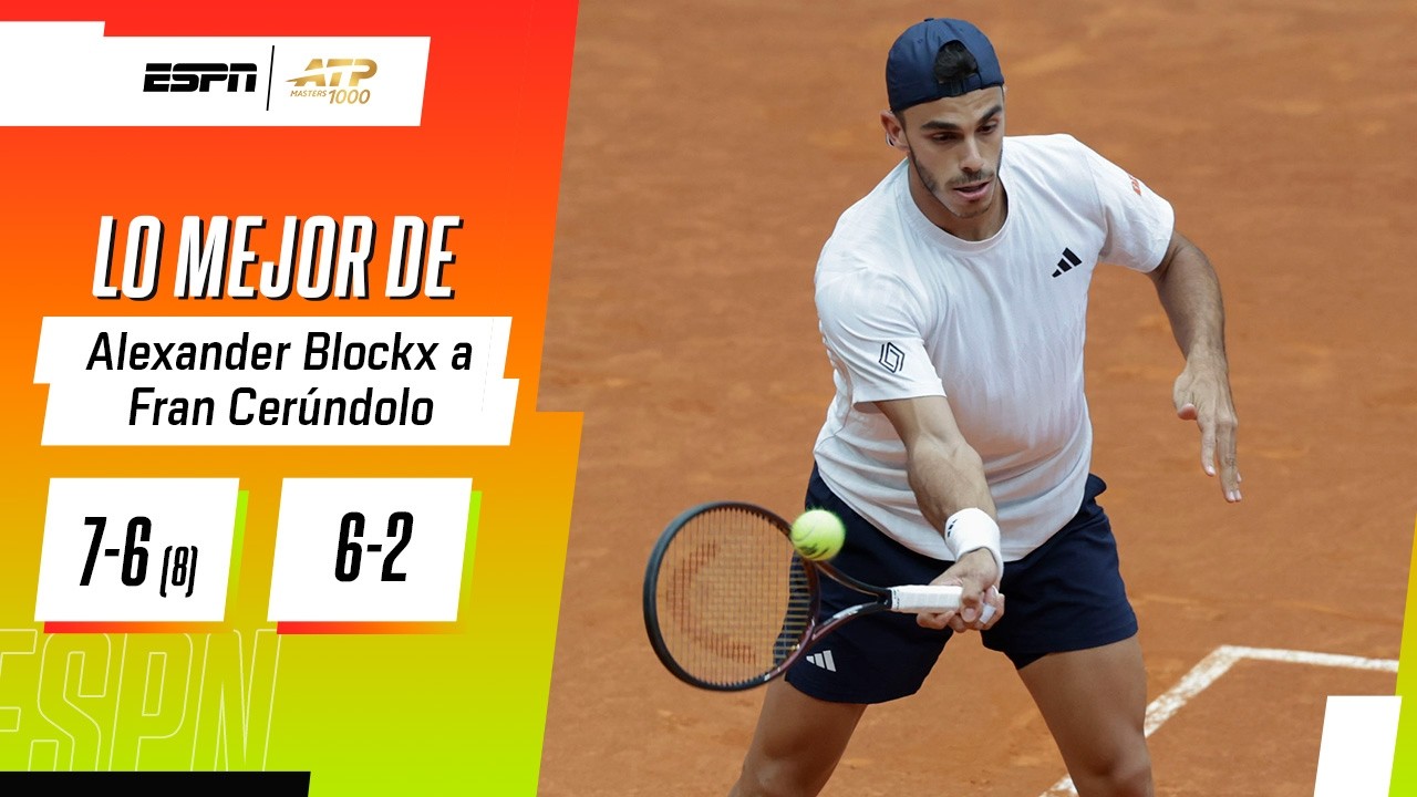FRAN CERÚNDOLO NO PUDO CONTRA EL SORPRENDENTE ALEXANDER BLOCKX Y DIJO ADIÓS EN MADRID | RESUMEN