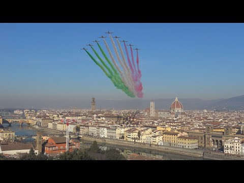 SORVOLO FRECCE TRICOLORI - FIRENZE 12 FEBBRAIO 2023