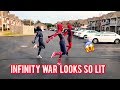 "Ghetto Avengers" Dj Casper  Cha Cha Slide | @ghetto.panther1 @ghetto.spider @ghetto.deadpool