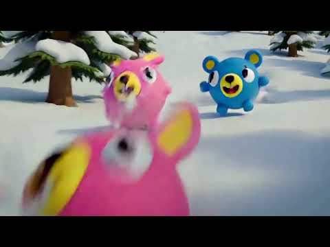 Jabber Ball playing with snow