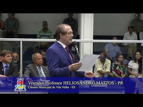 Vereador Professor Heliosandro Mattos III - Defende PL 6045/17 - 19 02 2018