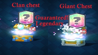 HOW TO GET A GUARANTEED LEGENDARY!!! - Clash Royale!!!(Clan chest and Giant Chest)