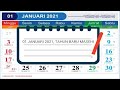 KALENDER TAHUN 2021 LENGKAP DENGAN LIBUR NASIONAL DAN CUTI BERSAMA