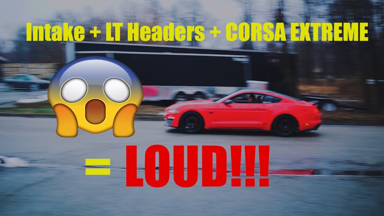 LOUD! 2018 Mustang ARH Headers + Corsa Extreme Active Exhaust