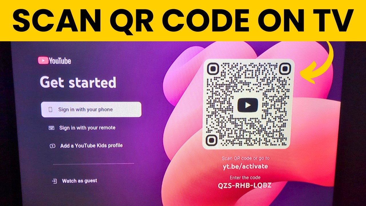 How to Scan YouTube QR Code On TV