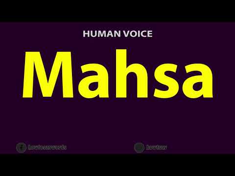How To Pronounce Mahsa