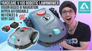 2025's Most Affordable AI Robotic Lawn Mower! - Yardcare V100 Review & Test (No Wires & No App)