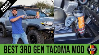MANDATORY 3RD GEN TACOMA MOD  | Z PRECISION LARGE BOTTLE CUP HOLDER | BEST OVERLAND ACCESSORY 2022