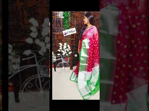 Mithuna  is coming with hit design in best price @ 1275+$Fabric details --  pure organza sarees....