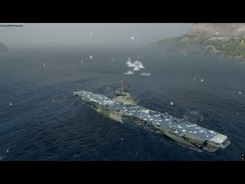 World of Warships(14.7)HMS Indomitable(T-8* 1944 Illustrious-class) Replay
