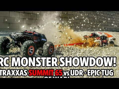 RC Monster Showdown! Traxxas Summit 6S vs UDR – EPIC Tug of War!