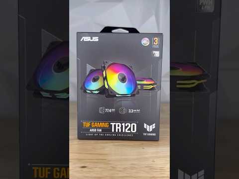 ASUS TUF Gaming TR120 ARGB Black Case Fan  120 mm PWM PC Fan, 2000 RPM, 77.4 CFM, two light pattern