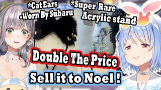 Pekora Plans to Sell Subaru's Acrylic Stand & her Worn Cat Ears to Noel !