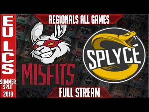 MSF vs SPY Full Series Live | EU LCS Regional's Round 1 Summer 2018 | Misfits vs Splyce