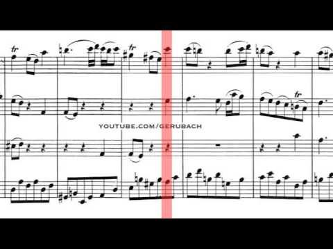 BWV 1047 - Brandenburg Concerto No.2 (Scrolling)