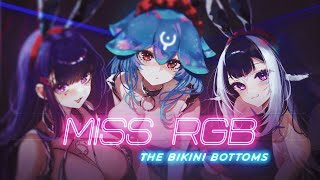 Cover art for Miss RGB - The Bikini Bottoms (VTuber Original Song) Shylily, Akuma Nihmune, Bao The Whale