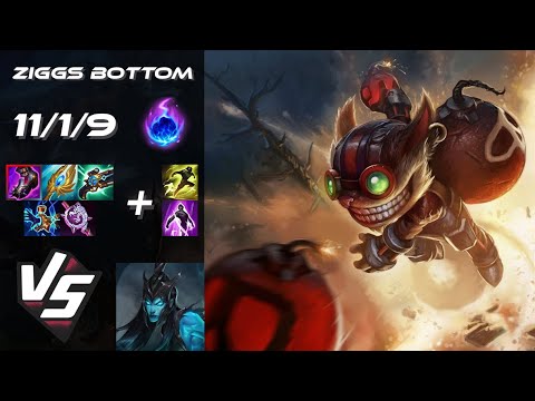 BOTTOM Ziggs vs Kalista - NA Grandmaster Patch 25.S2.1