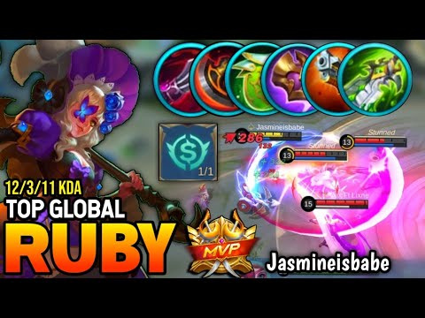 RUBY BEST BUILD 2022 | TOP GLOBAL RUBY GAMEPLAY | MOBILE LEGENDS✓