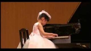 Rinka (6 years) Plays Mozart ; Sonata k545 -1 allegro