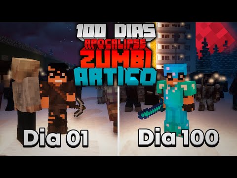 I SURVIVED 100 DAYS IN AN ARCTIC ZOMBIE APOCALYPSE MINECRAFT HARDCORE - THE MOVIE