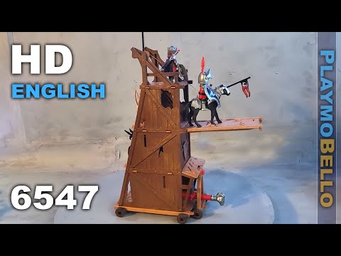(2017) Playmobil 6547 Hawk Knights Attack Tower and Ram (Playmobil set REVIEW)