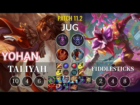 HLE yoHan Taliyah vs Fiddlesticks Jungle - KR Patch 11.2