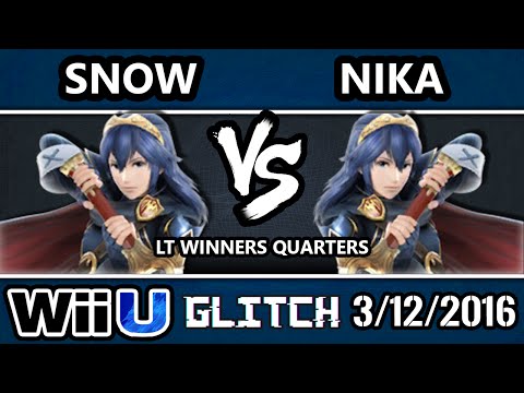 Glitch Low Tiers - IC | Snow (Lucina) Vs. NSM | Nika (Lucina) SSB4 Winners Quarters - Smash Wii U