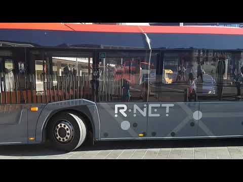 Connexxion R-net bus 9322 vertrekt van Haarlem als lijn 356 naar Bijlmer Arena